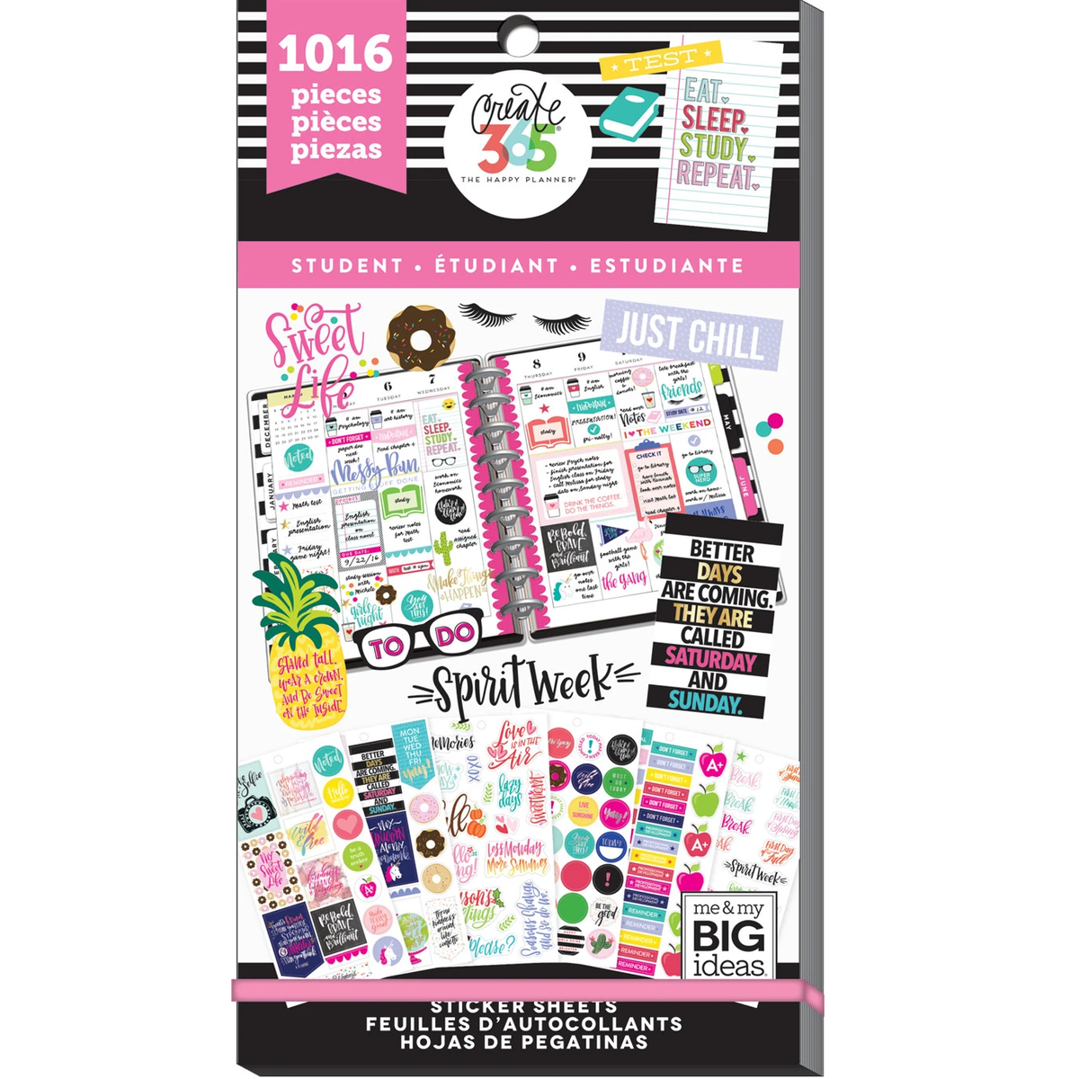 Happy Planner Sticker Pack Student 1016