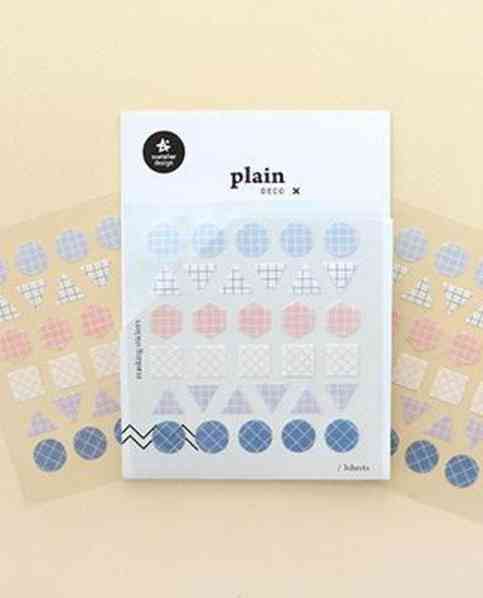 Suatelier Plain Deco X Sticker Series