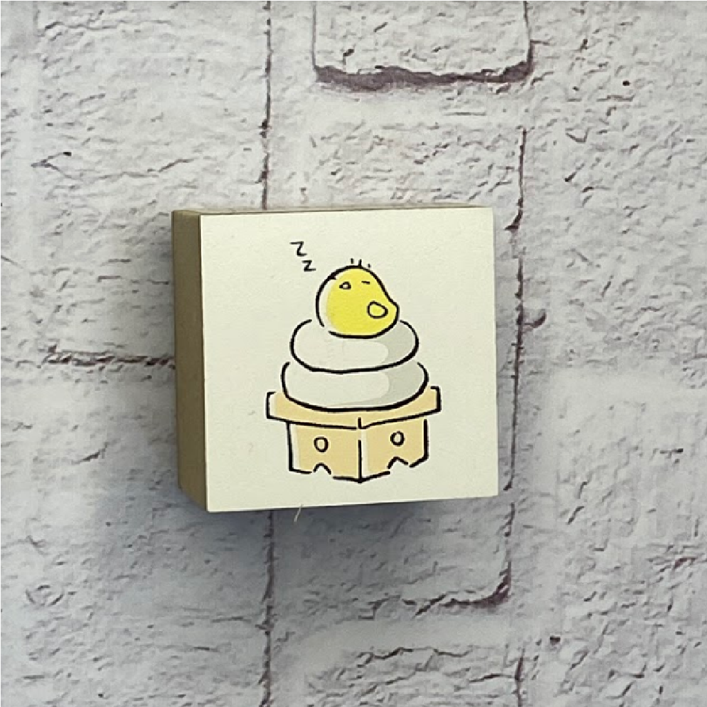 Beverly Rubber Stamp - Sleepy Chick