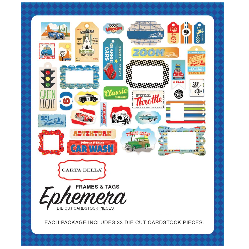 Carta Bella Cartopia Frames &amp; Tags Ephemera