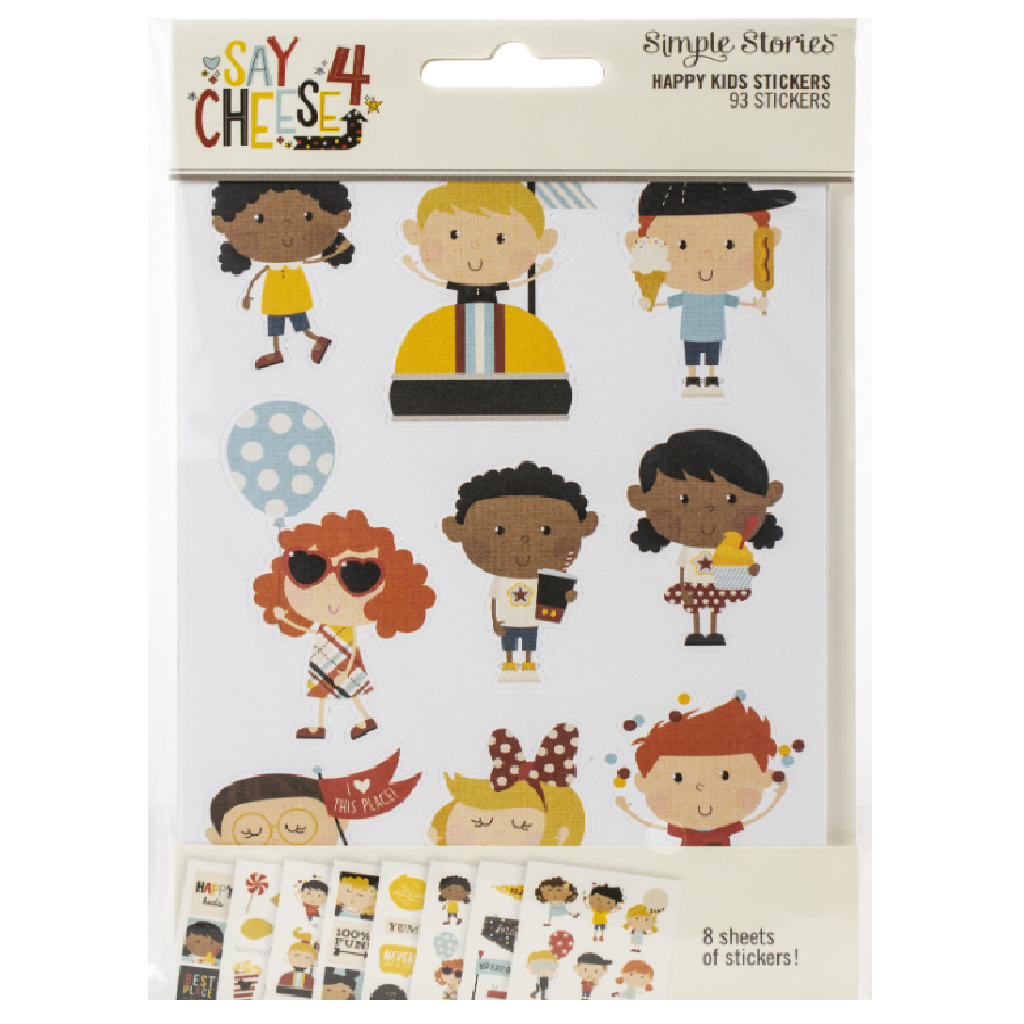 Simple Stories Say Cheese 4 Happy Kids Sticker