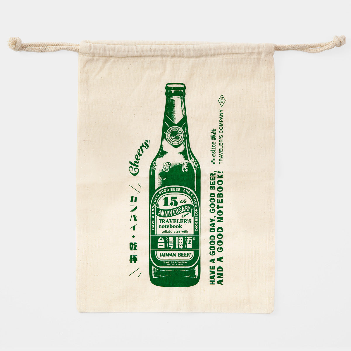 Traveler's Factory Cotton Bag Taiwan Beer Bottle Regular Size
