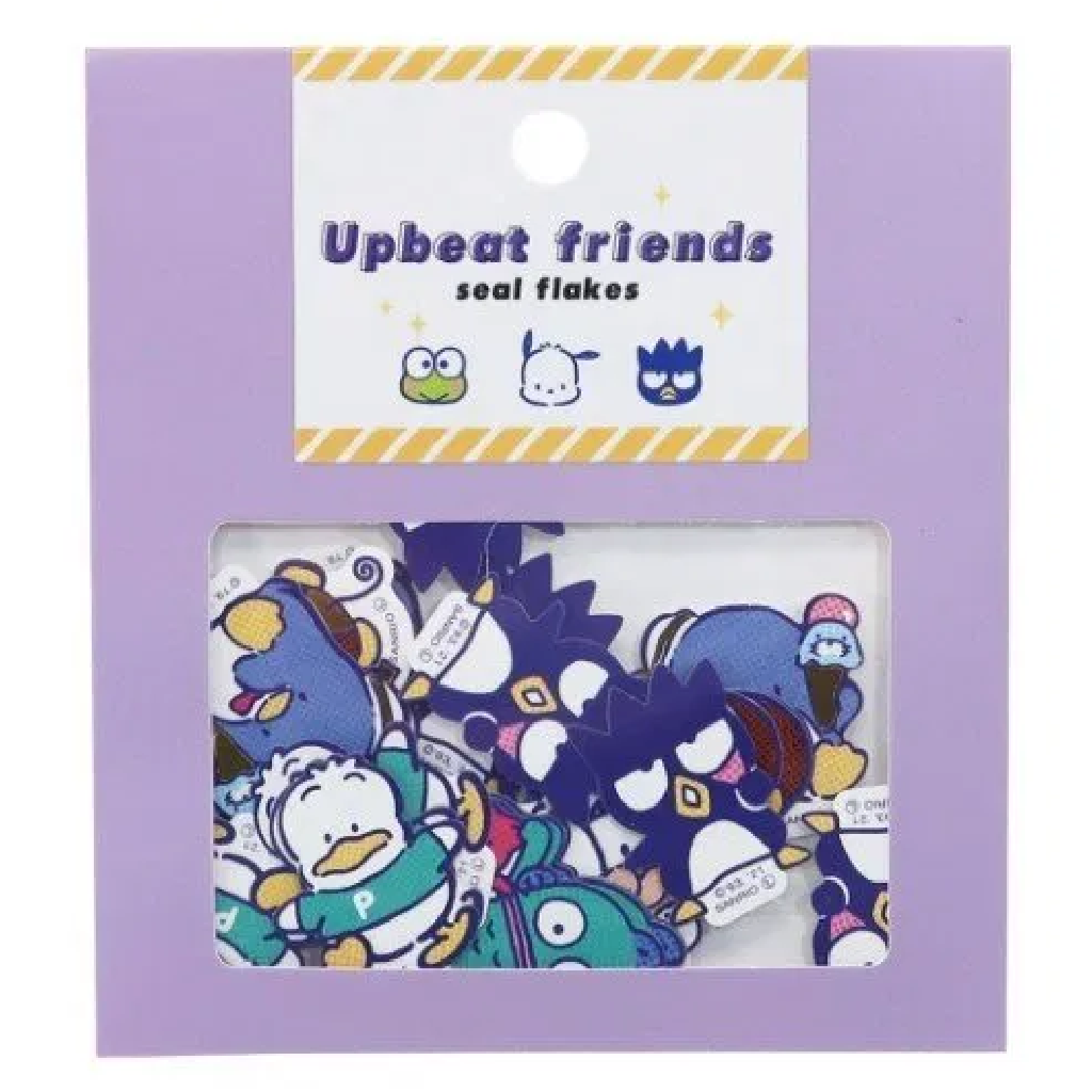 Upbeat Friends Seal Flake Sticker - Sanrio Character