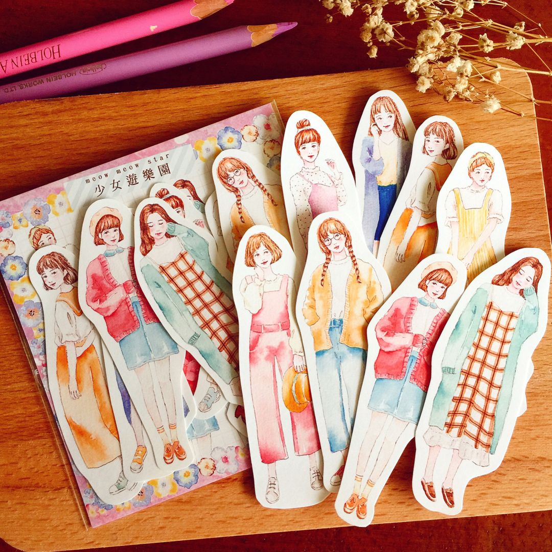 Flake Sticker Meow Meow Star - Flower Girl