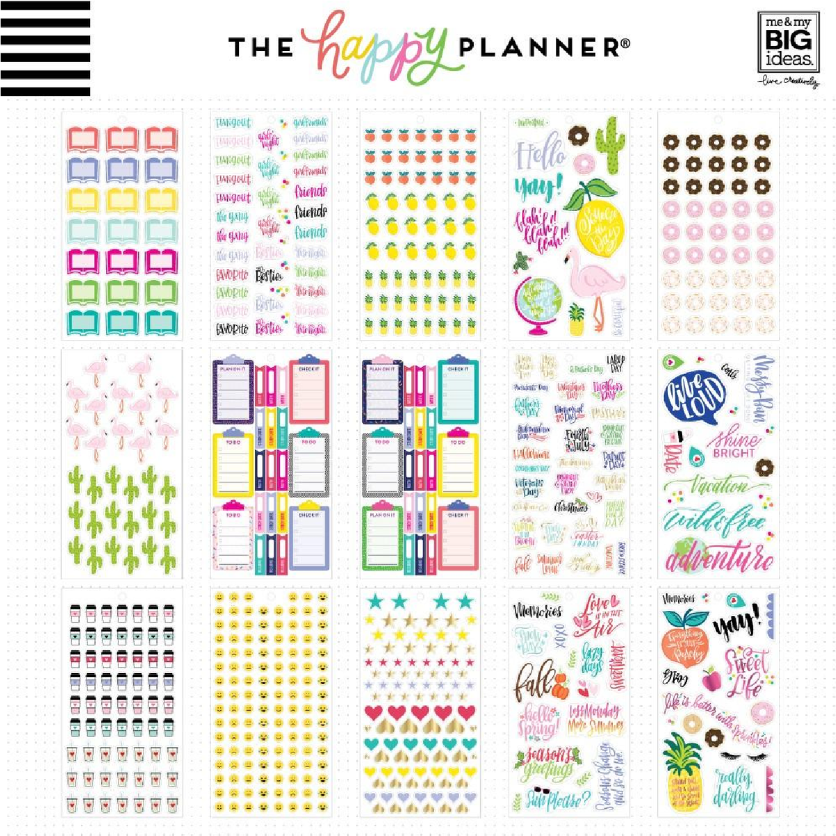 Happy Planner Sticker Pack Student 1016