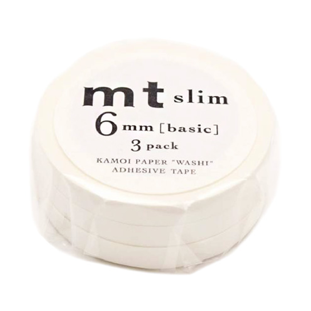 MT Slim Masking Tape - Matte White