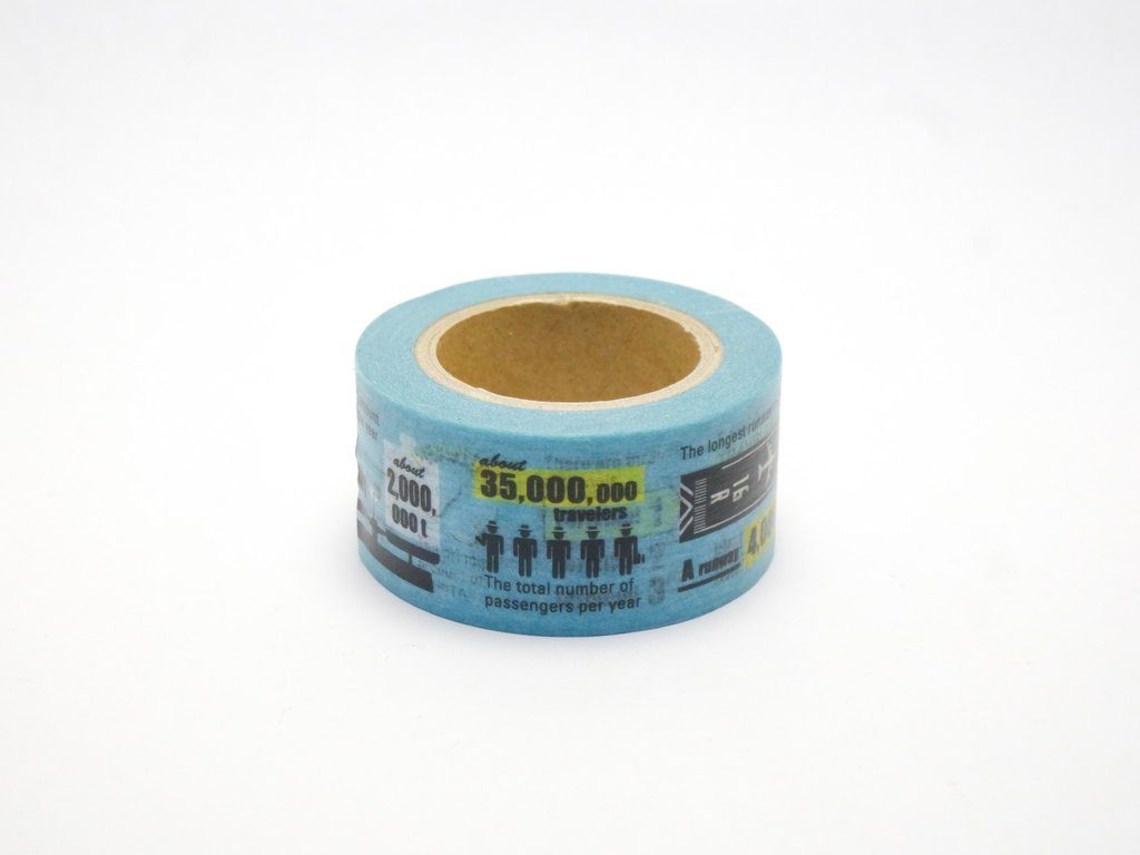 Traveler&#39;s Factory Masking Tape Narita Airport Blue