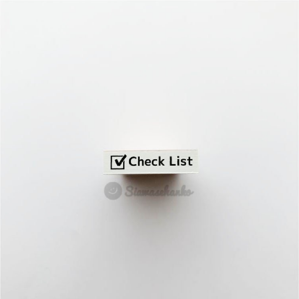 Siawasehanko Rubber Stamp - Check List