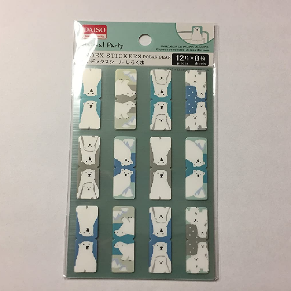 Daiso Index Sticker