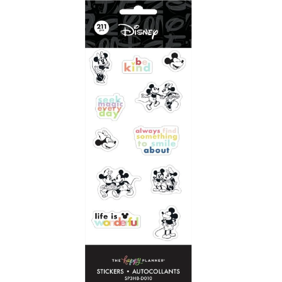 The Happy Planner Mickey Mouse & Minnie Mouse Petite Sticker Sheets