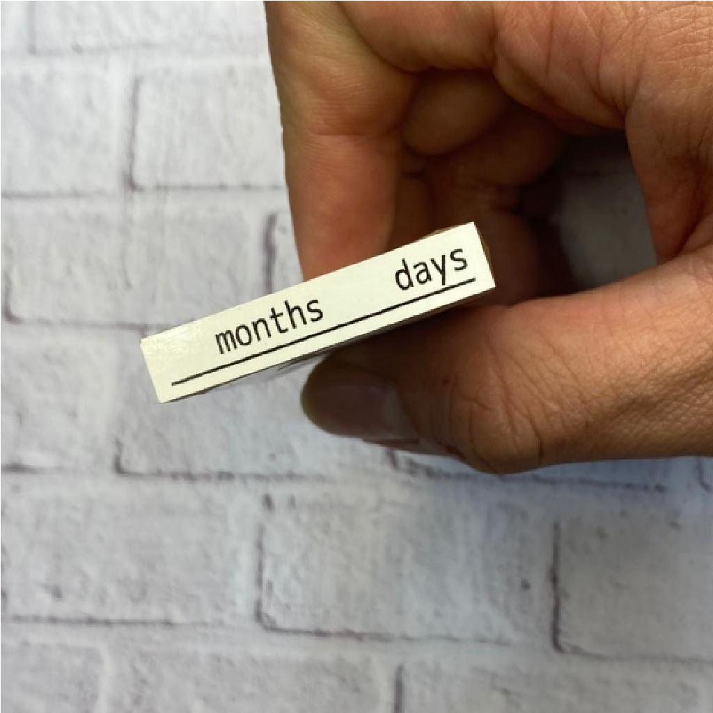 Siawasehanko Rubber Stamp - Months Days