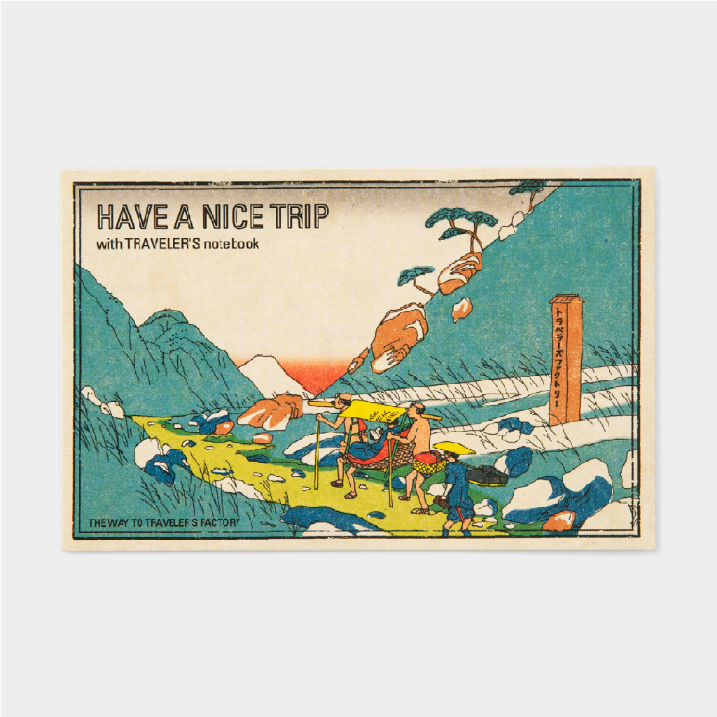 Travelers Notebook Postcard - JAPAN Nice Trip Pattern