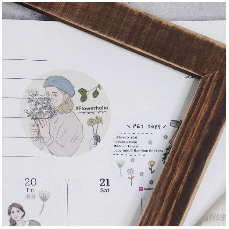 WASHI SAMPLER BonBon Sticker Masking Tape Girl Flower Holic