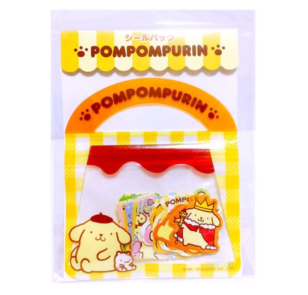 Sanrio Flake Sticker Seal Pack Pompompurin