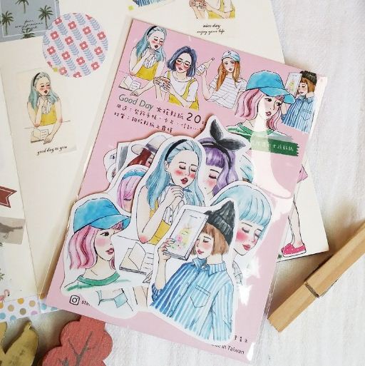 Starlululu Good Day Girl Flake Sticker