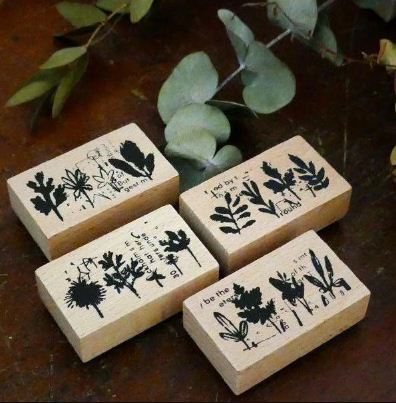 Chamil Garden 5th Anniversary Rubber Stamp Set - Leaf CH206