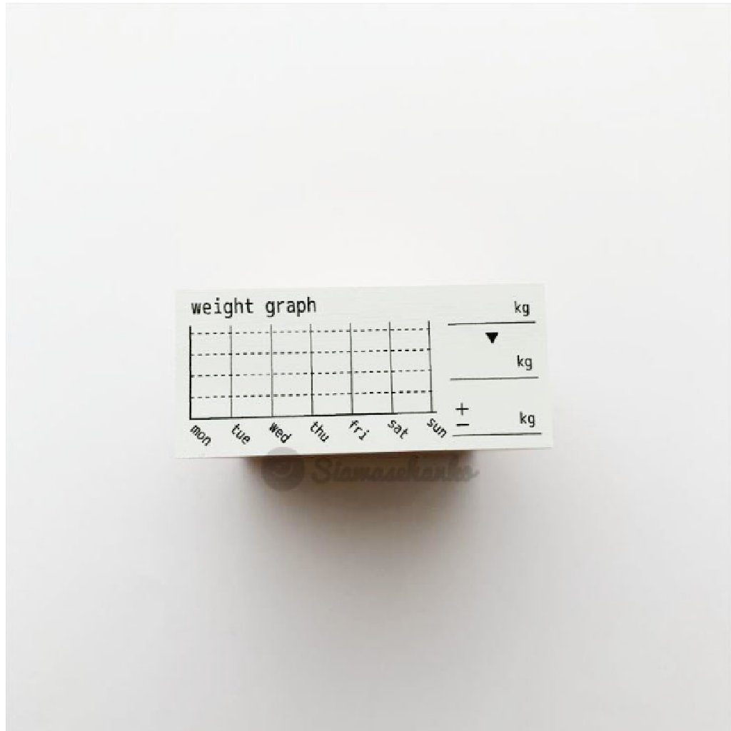 Siawasehanko Rubber Stamp - Weight Graph