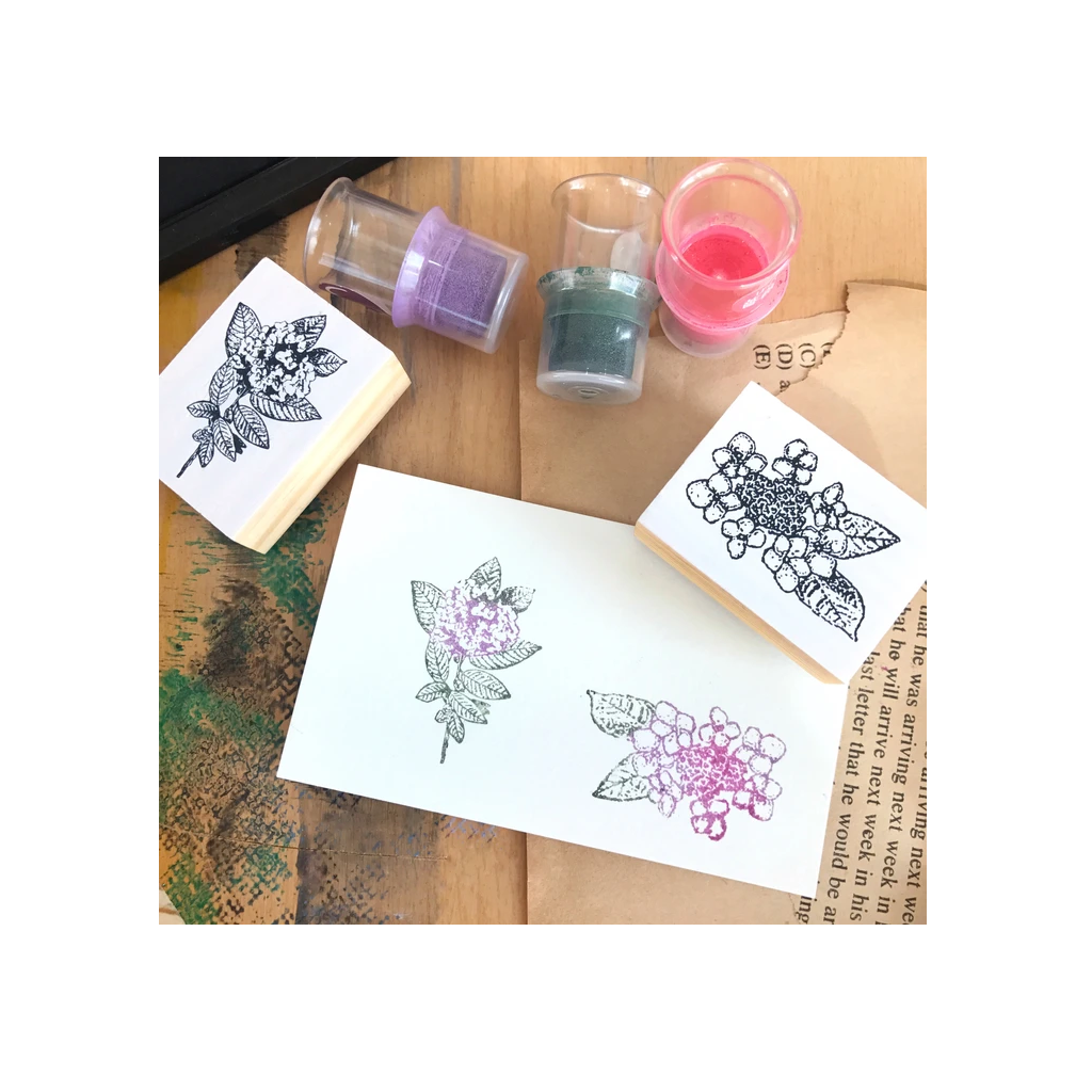 Rubber Stamp Oola Happy Stationery - Hydrangea