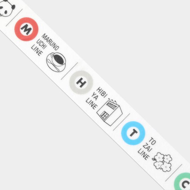 Traveler&#39;s Factory Masking Tape Tokyo Metro Trip