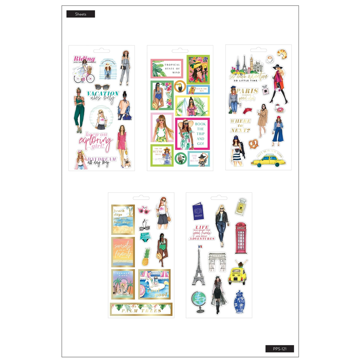 The Happy Planner Sticker Sheets - Rongrong - Travel