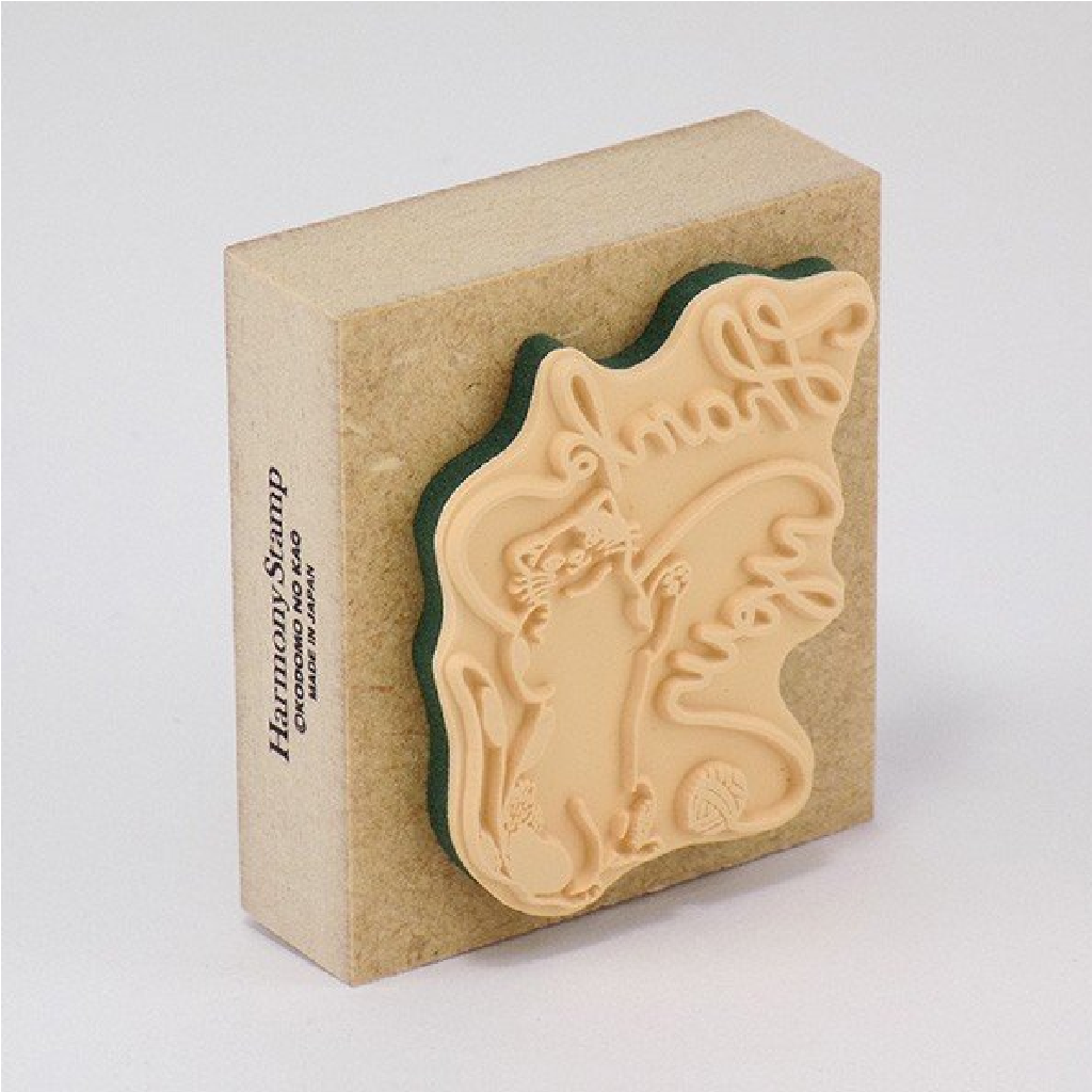 Kodomo No Kao Rubber Stamp - Thank You The Cat