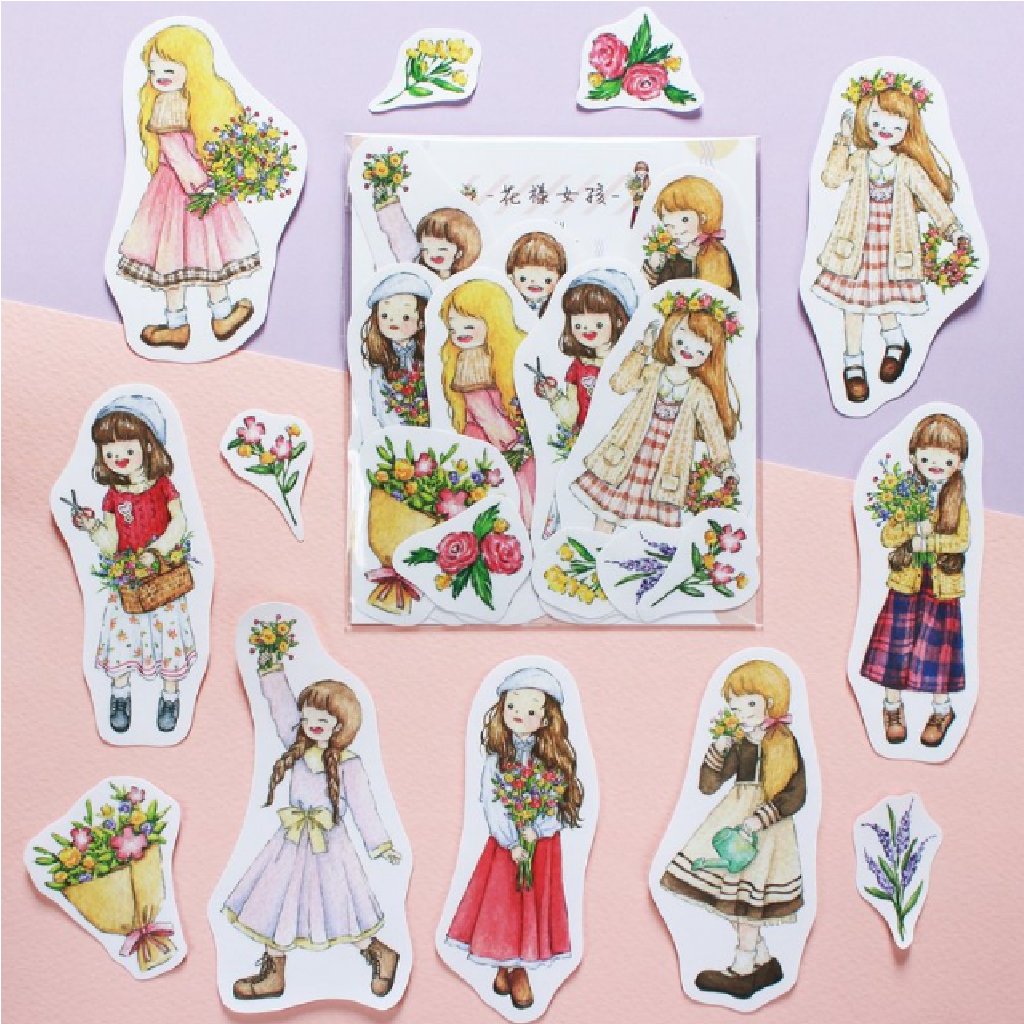 Yuyu Dream Flake Sticker - Florist