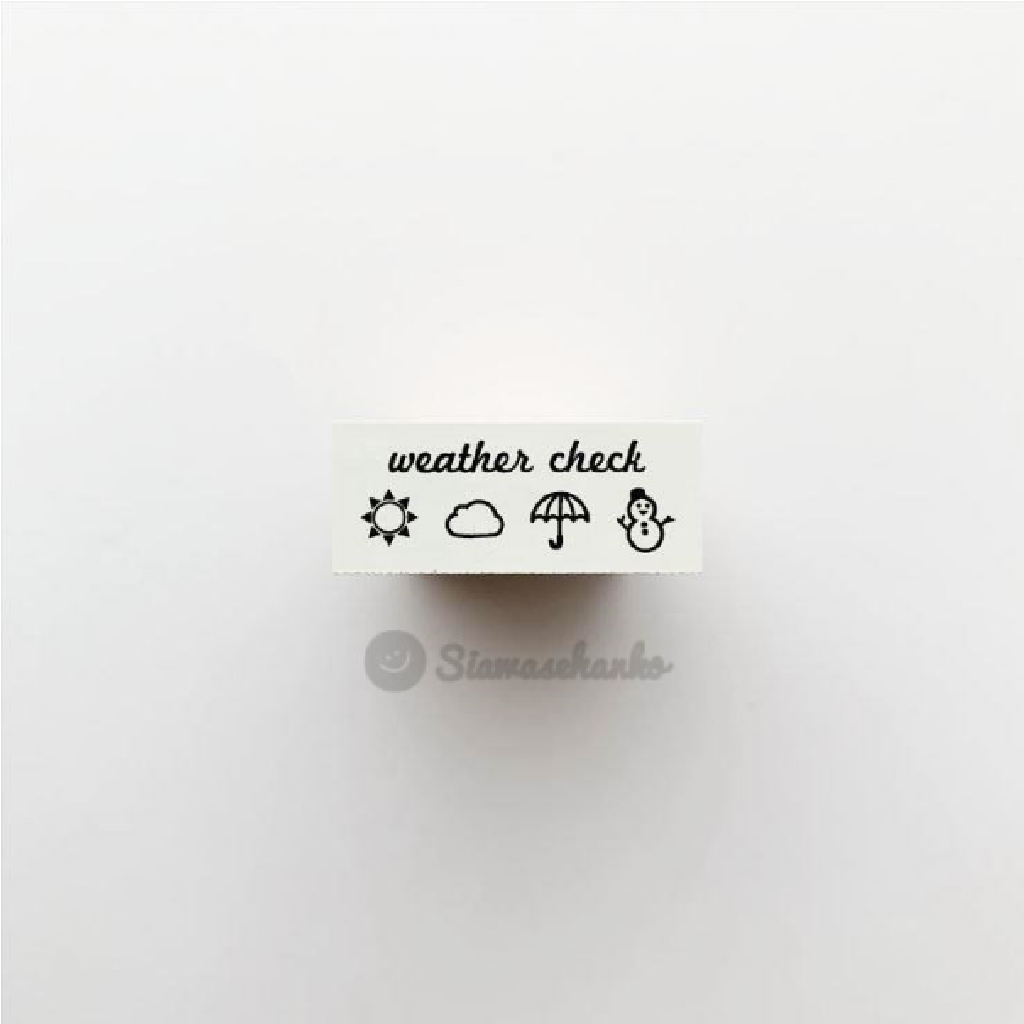 Siawasehanko Rubber Stamp - Weather Check