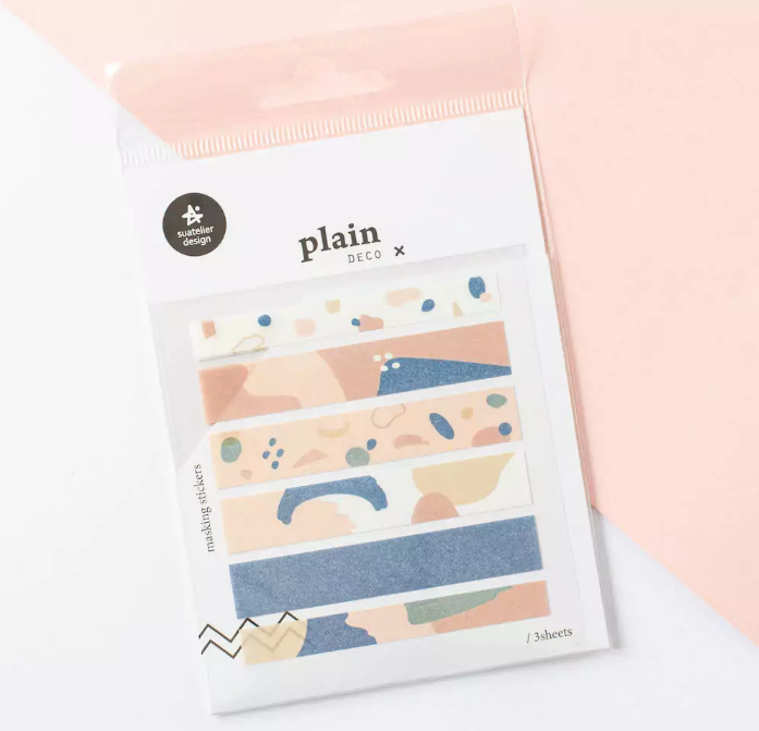 Suatelier Plain Deco X Sticker Series