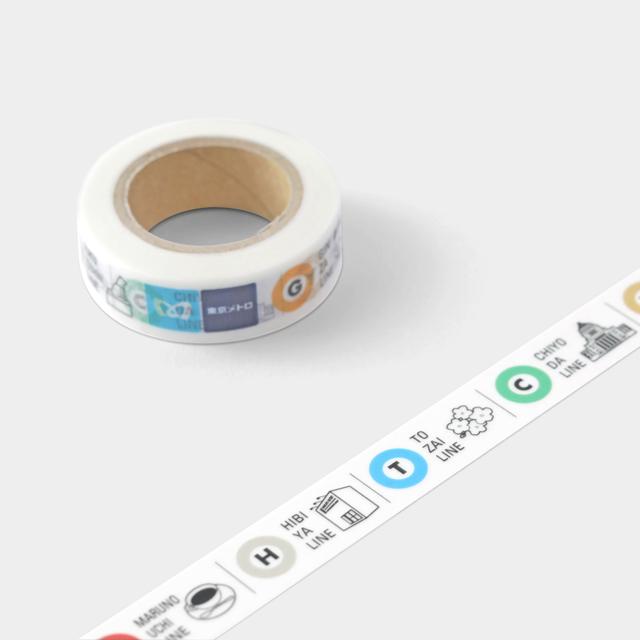 Traveler&#39;s Factory Masking Tape Tokyo Metro Trip