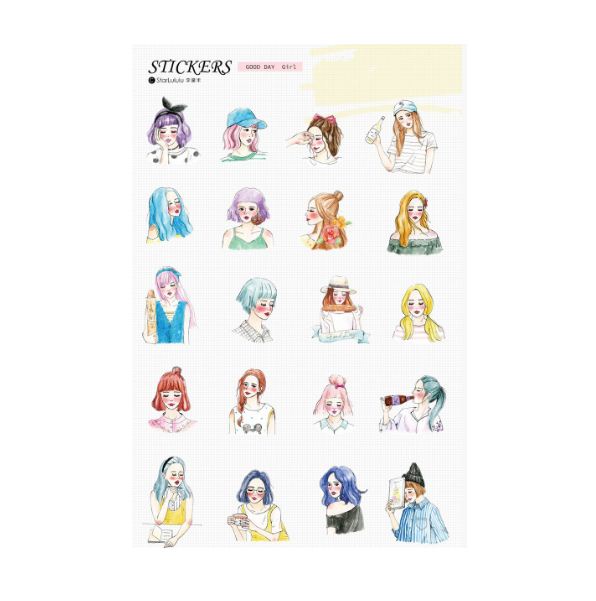 Starlululu Good Day Girl Flake Sticker