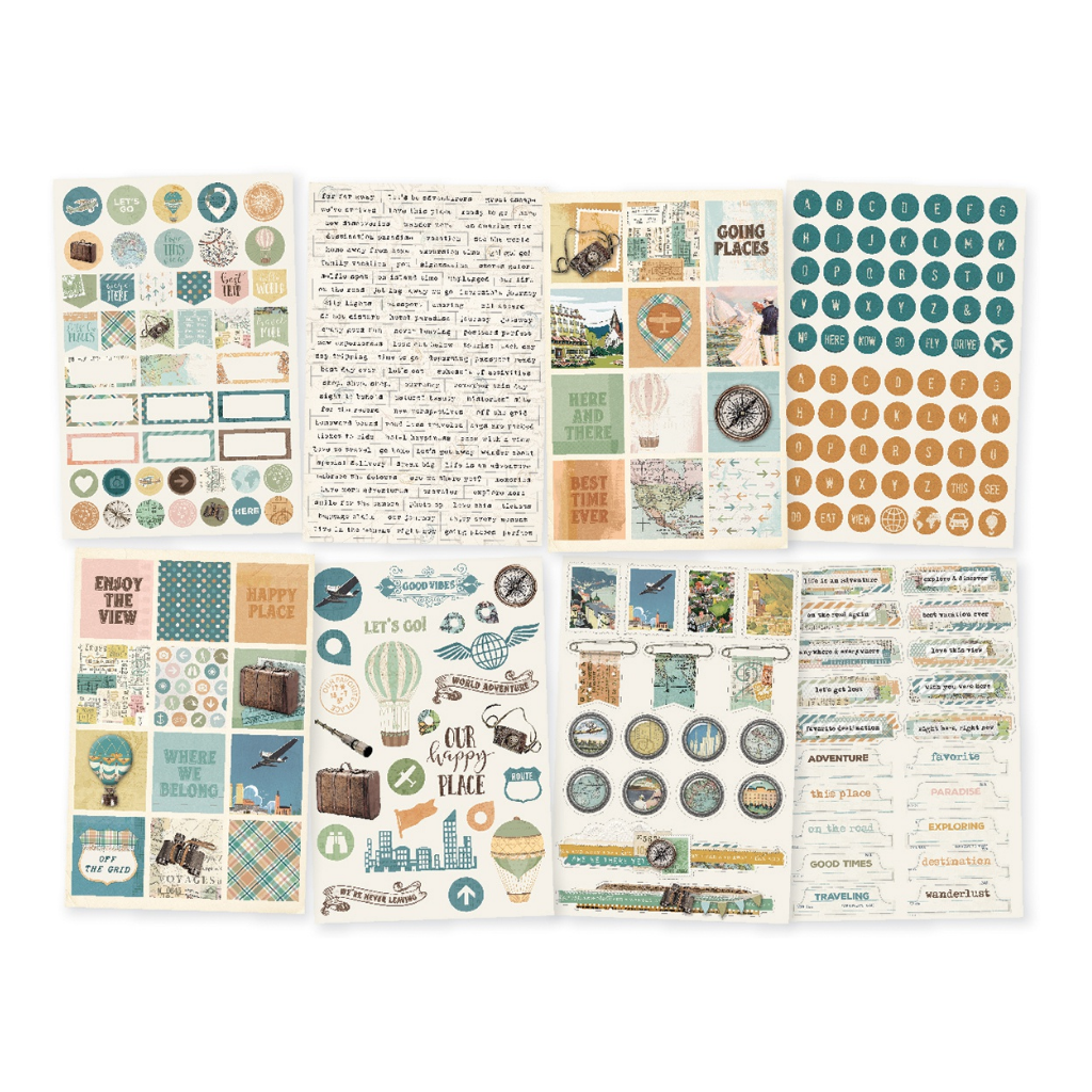 Simple Stories Vintage Traveler Sticker Pack