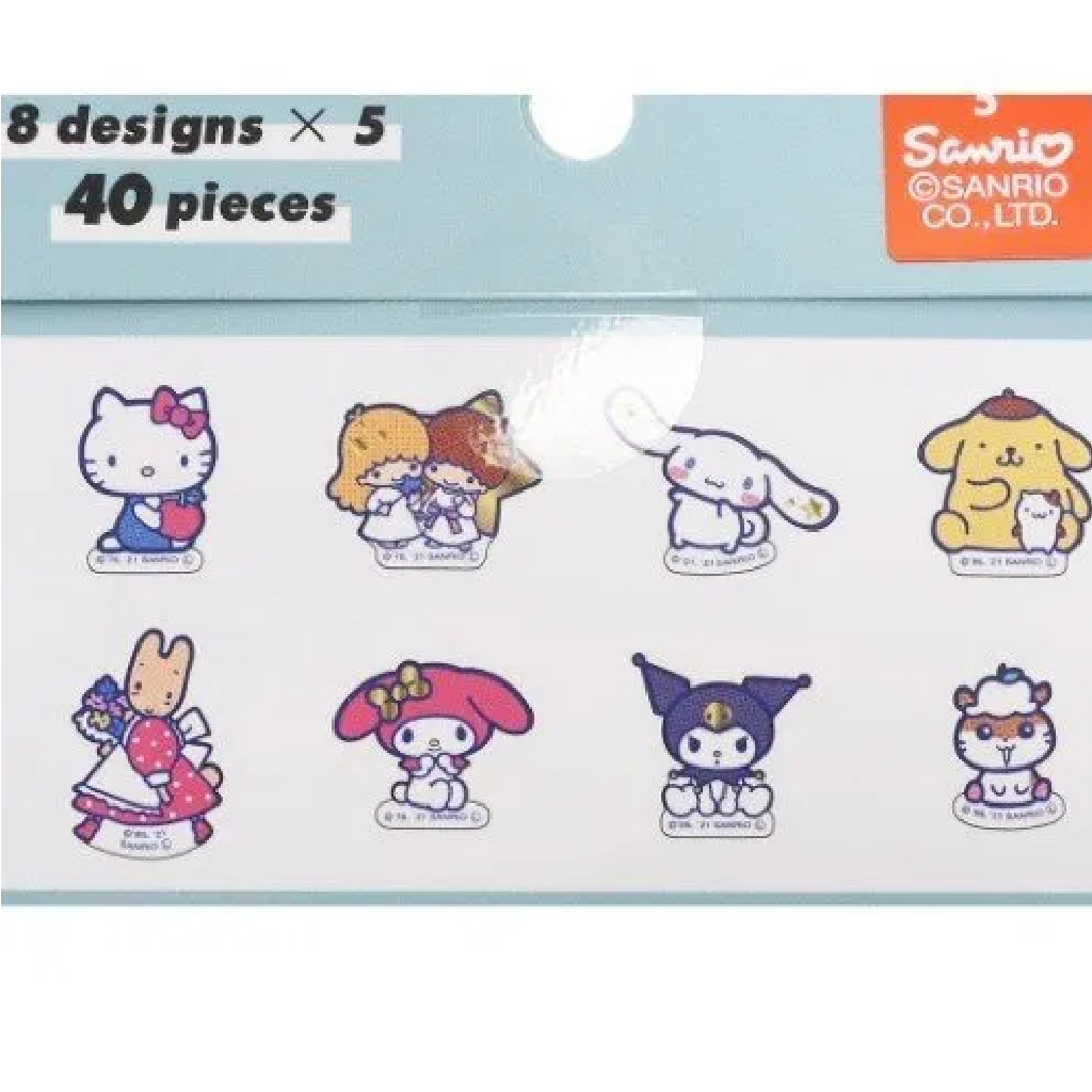 Upbeat Friends Seal Flake Sticker - Sanrio Blue