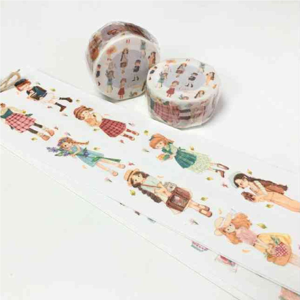Washi Carrie Illustration Tiny Girls