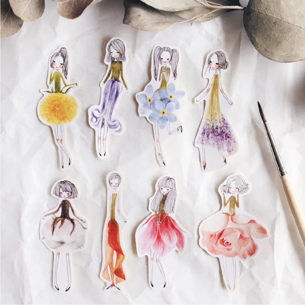 MsBulat Flower Girls Sticker Pack