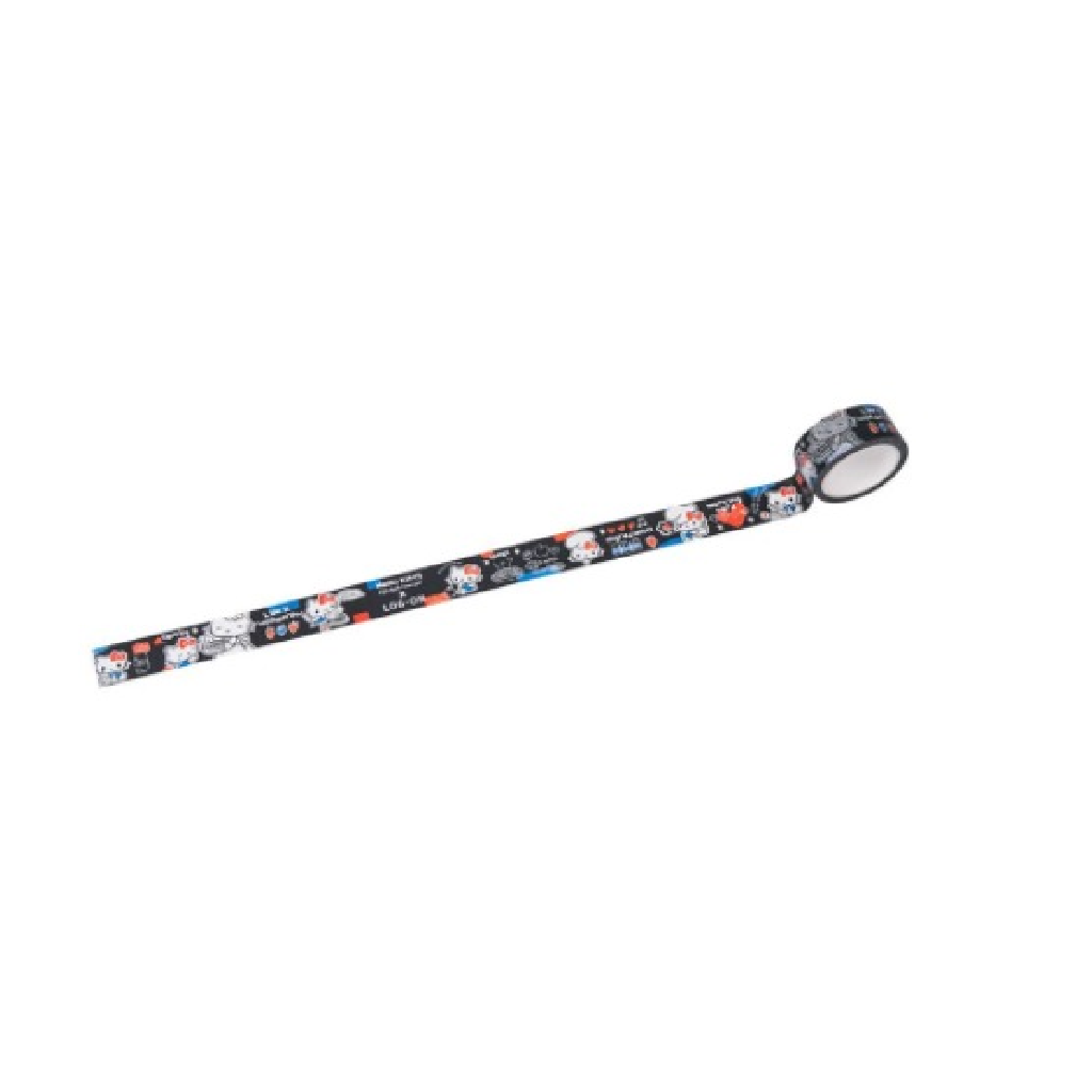 Hello Kitty And The Manual Factory Bear Log On Masking Tape - Small Black