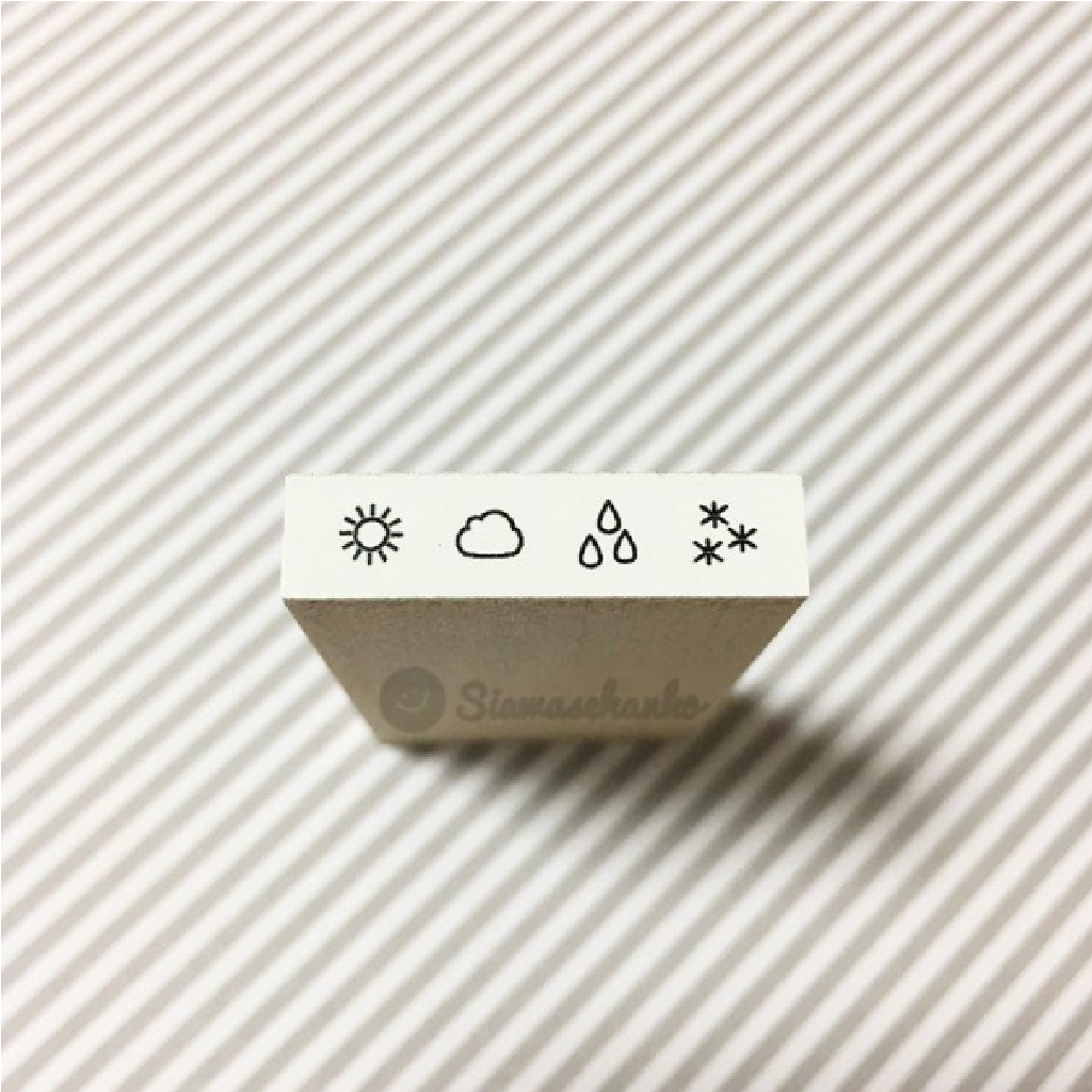 Siawasehanko Rubber Stamp - Simple Mini Weather