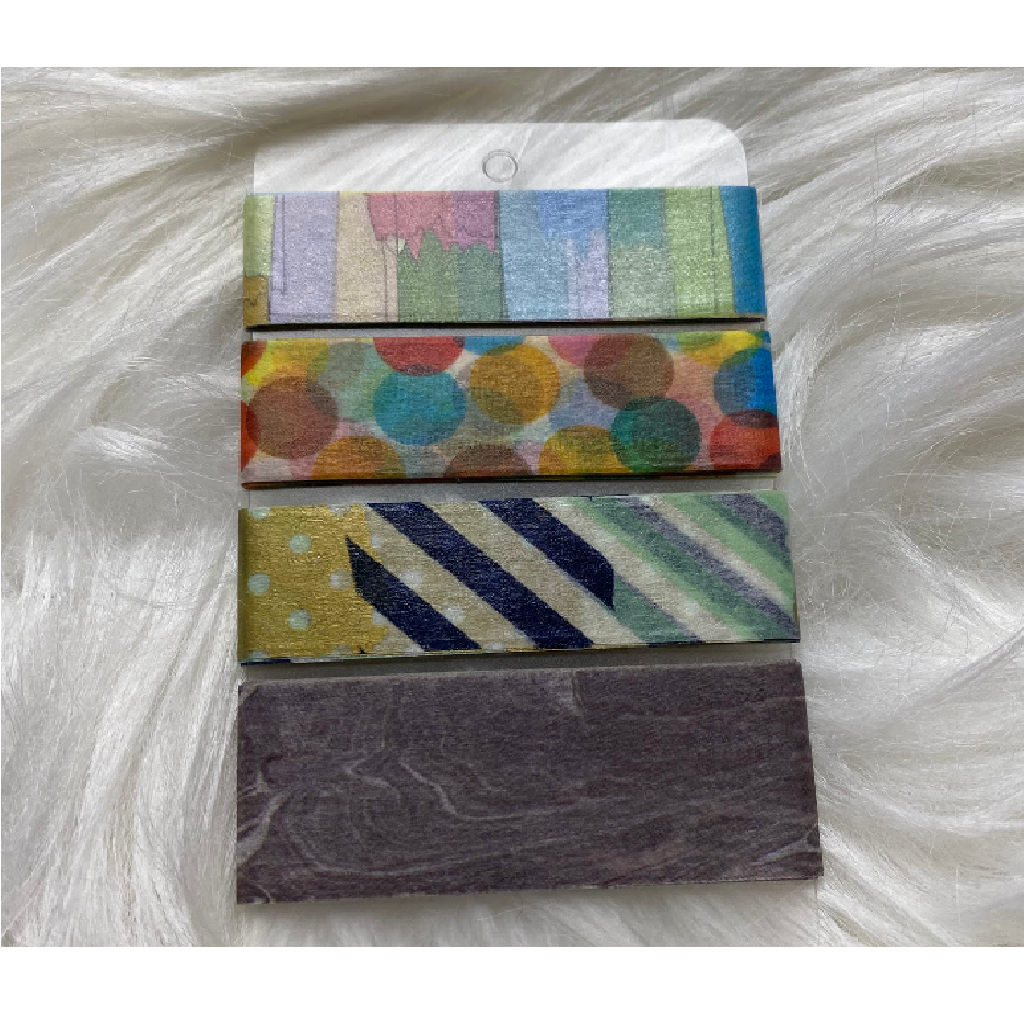 WASHI SAMPLER - Pattern 4pcs Limited