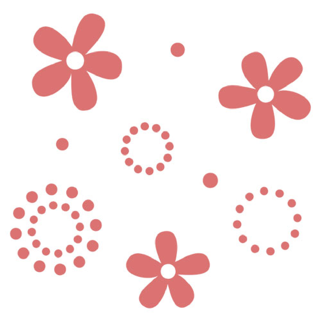 Kodomo No Kao Rubber Stamp - Little Flower