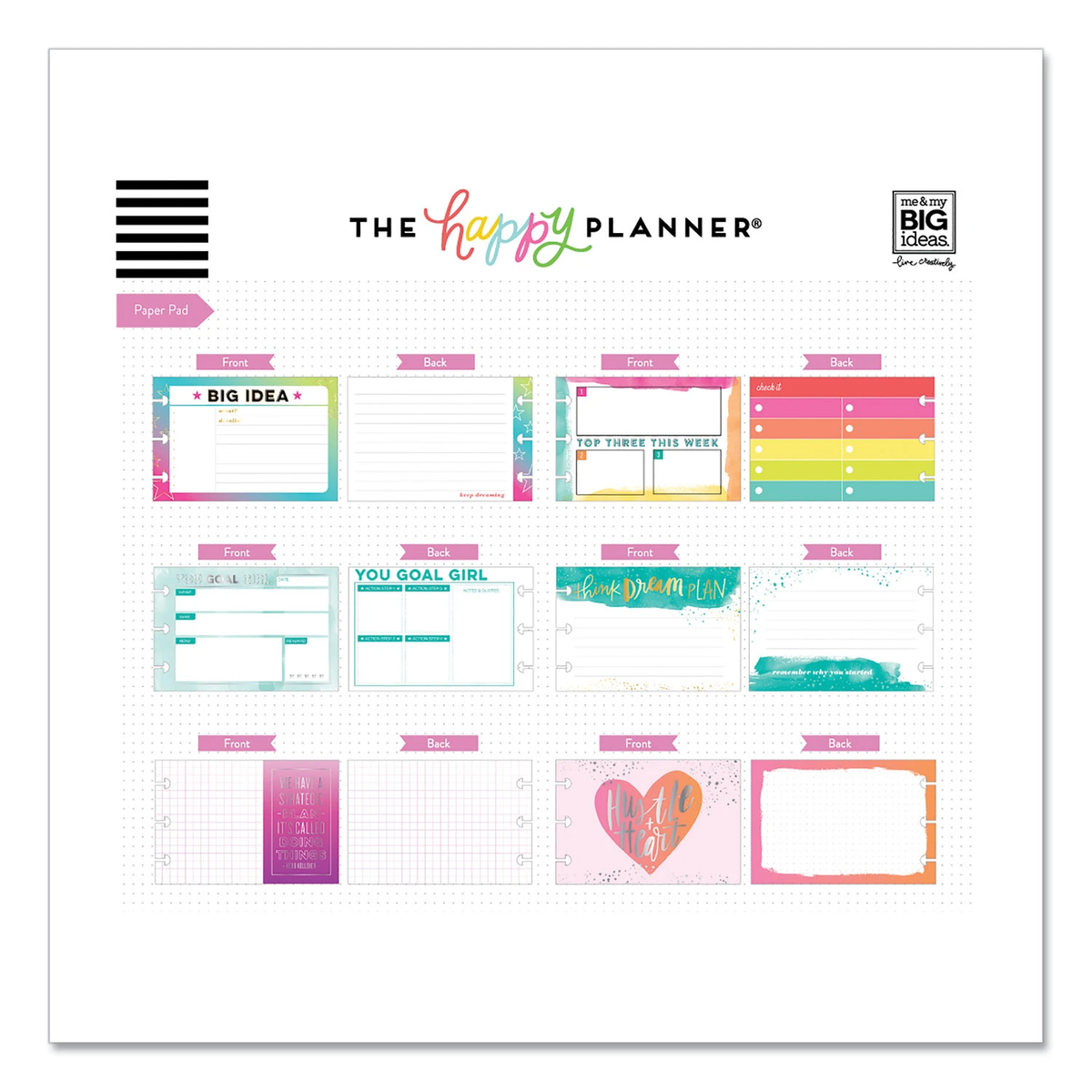 The Happy Planner Sticky Note Multi Pack Productivity 388