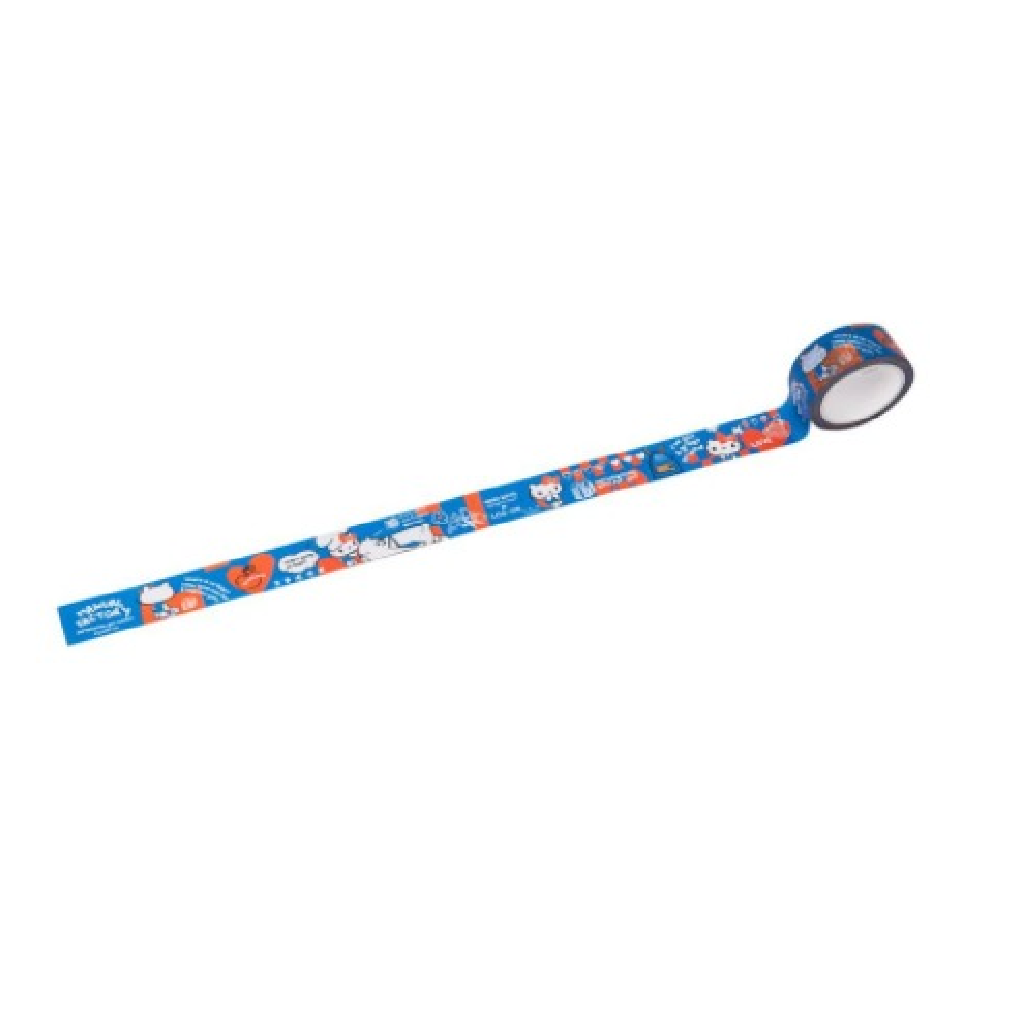 Hello Kitty And The Manual Factory Bear Log On Masking Tape - Small Blue