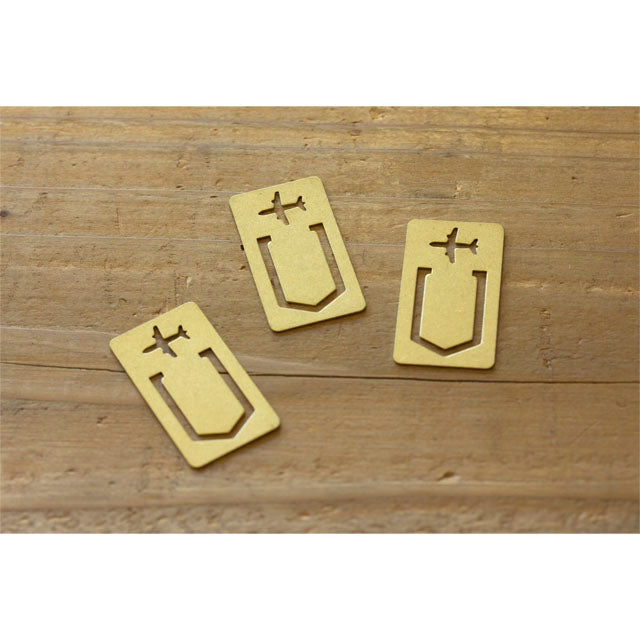 Traveler&#39;s Factory Brass Clip Airplane Pattern