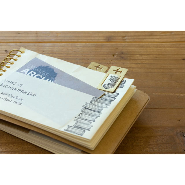 Traveler&#39;s Factory Brass Clip Airplane Pattern