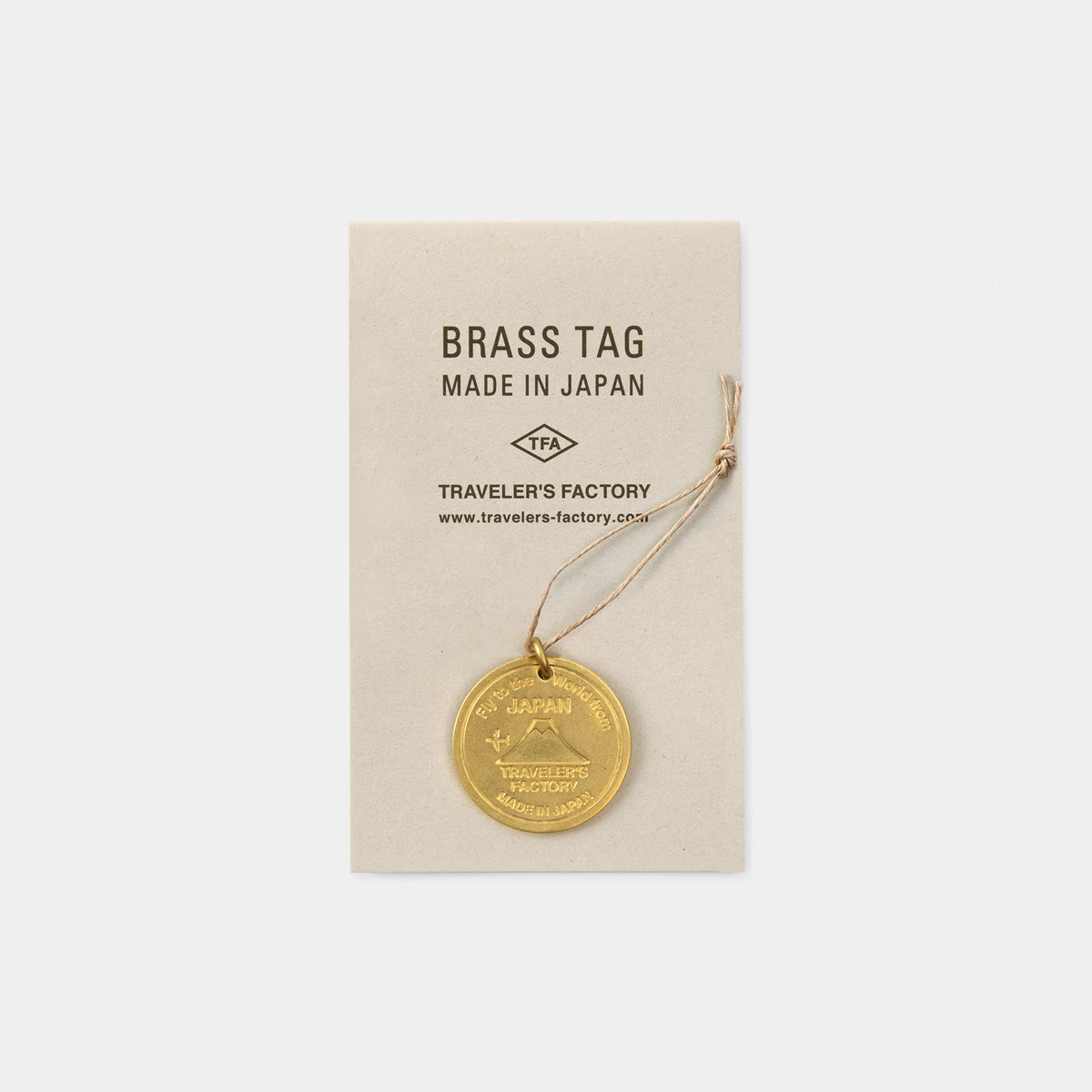 Traveler's Factory Brass Tag Charm Fuji Narita Airport