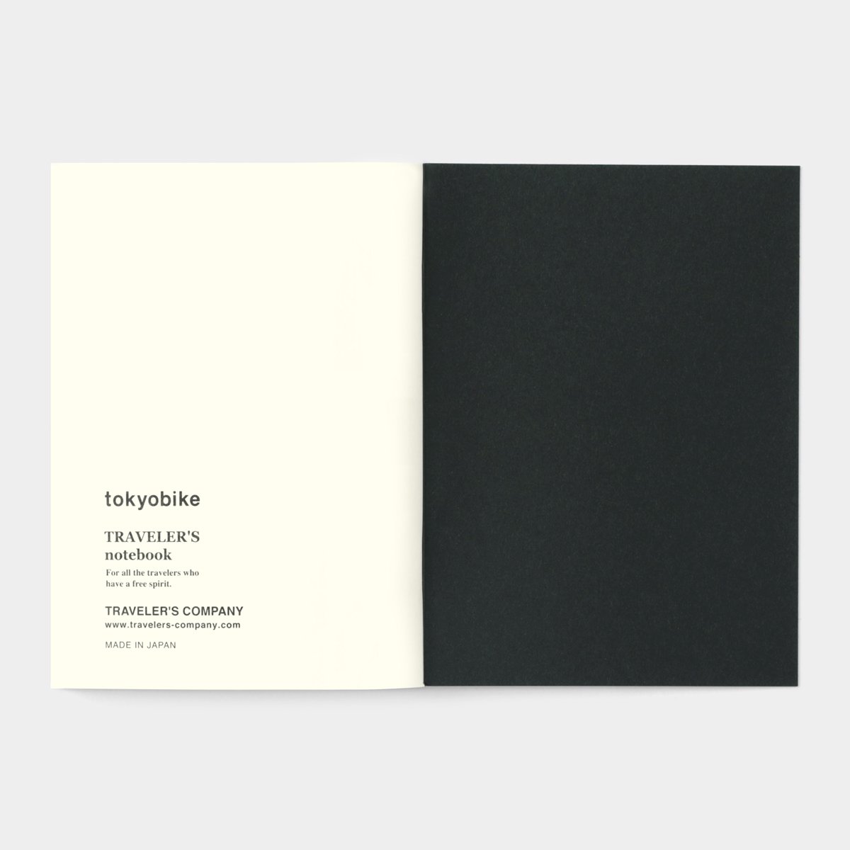 Traveler&#39;s Notebook Passport Size Refill Tokyobike Matt Black