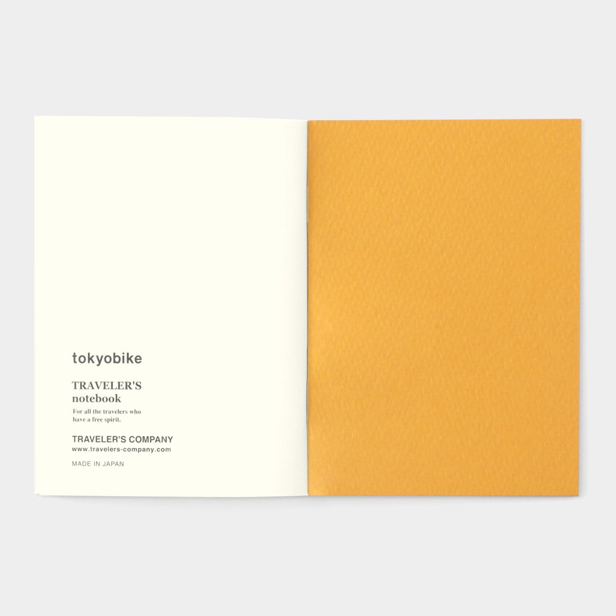 Traveler&#39;s Notebook Passport Size Refill Tokyobike Mustard
