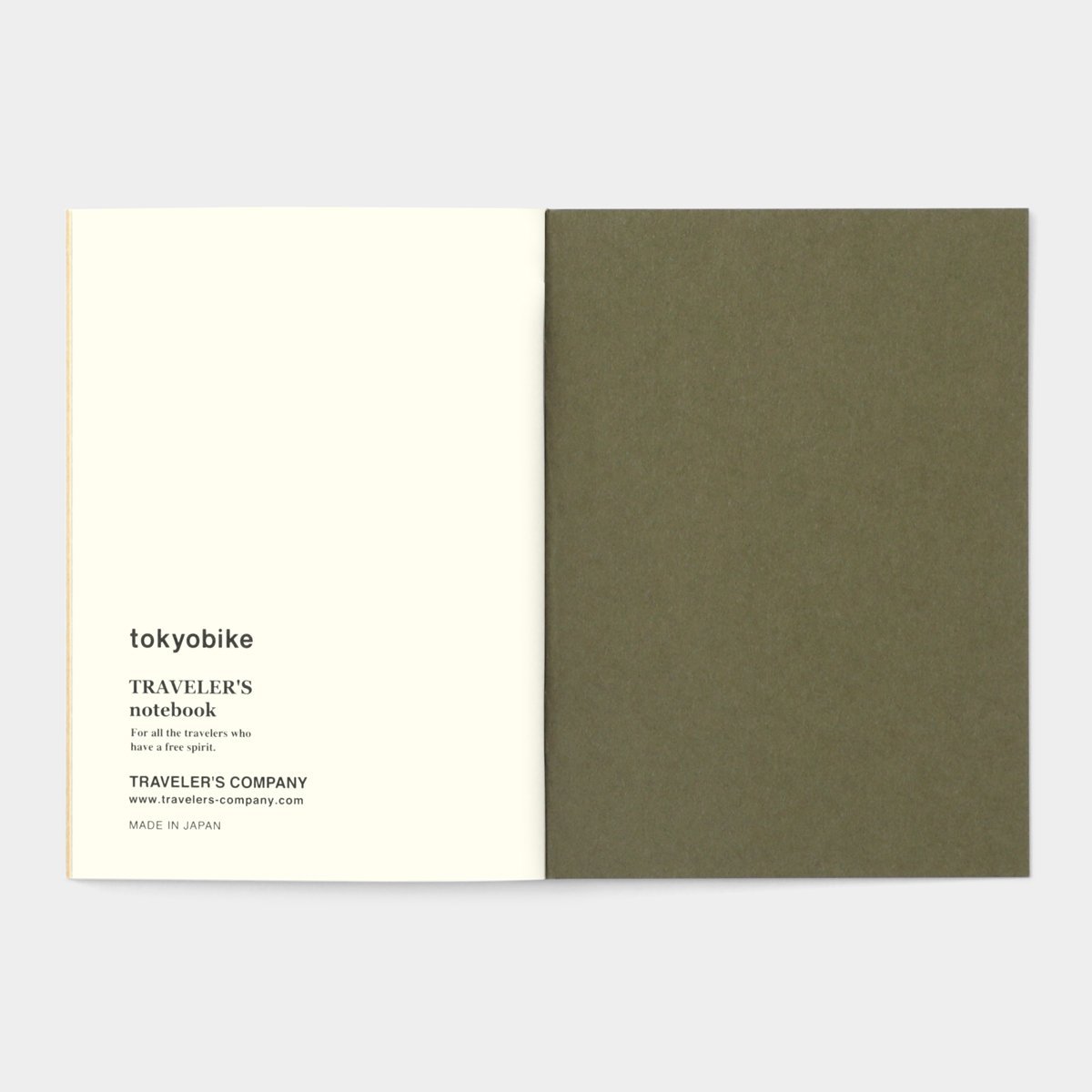 Traveler&#39;s Notebook Passport Size Refill Tokyobike Olive