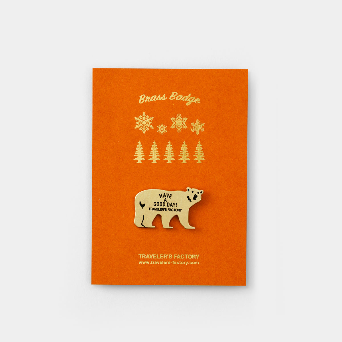 Traveler's Factory Brass Badge Bear