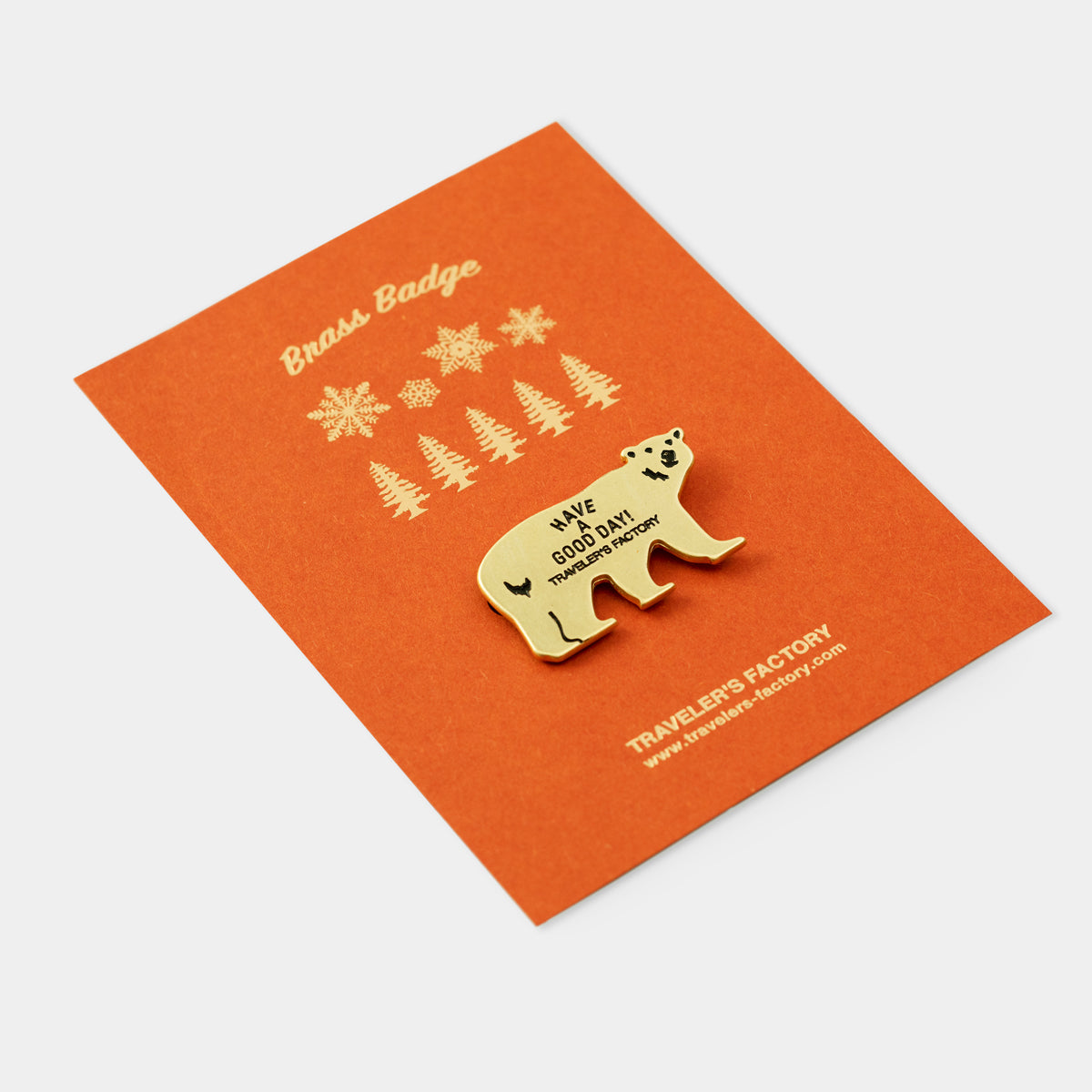 Traveler&#39;s Factory Brass Badge Bear