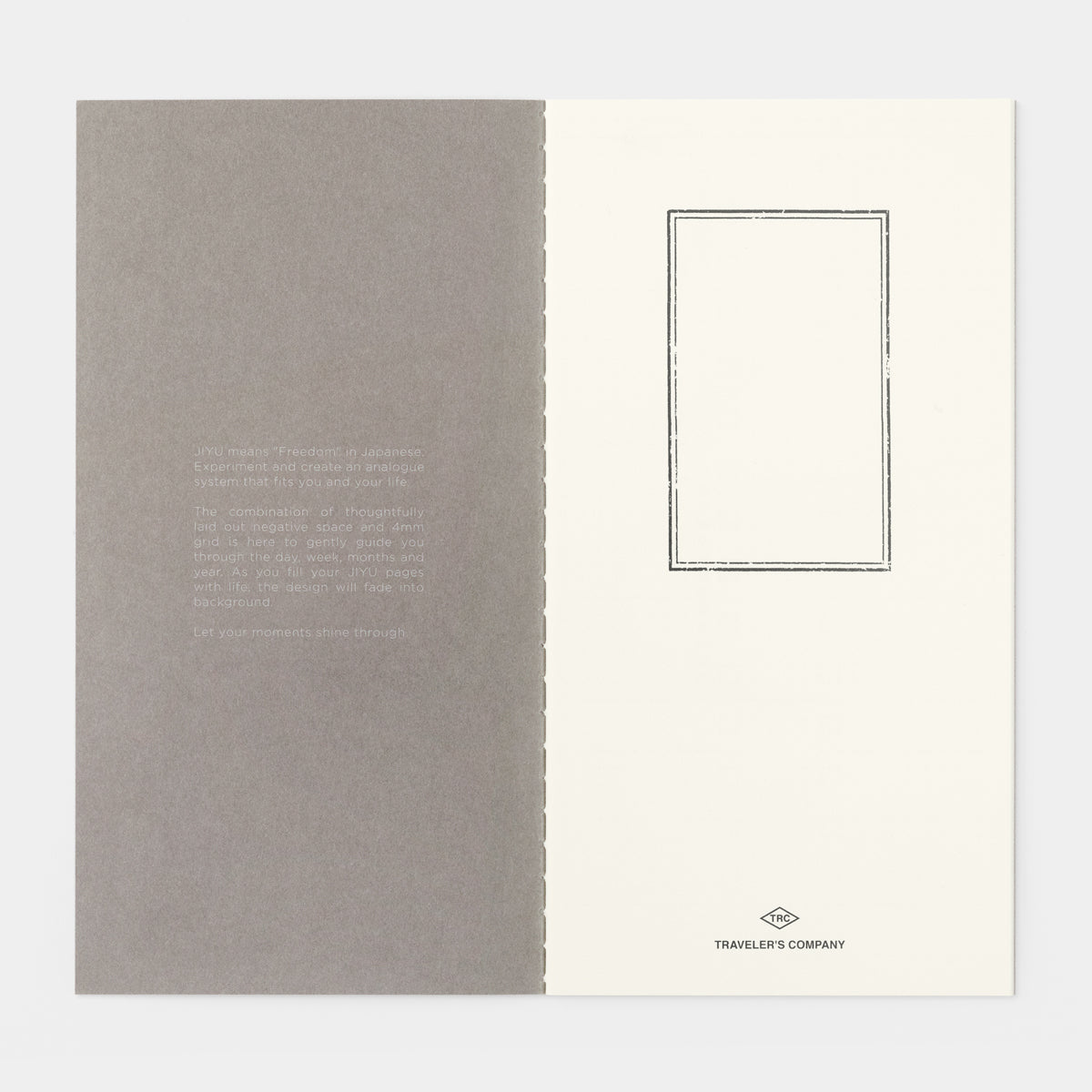 Traveler&#39;s Notebook Refill Baum-kuchen Lightweight Paper Monthly Free