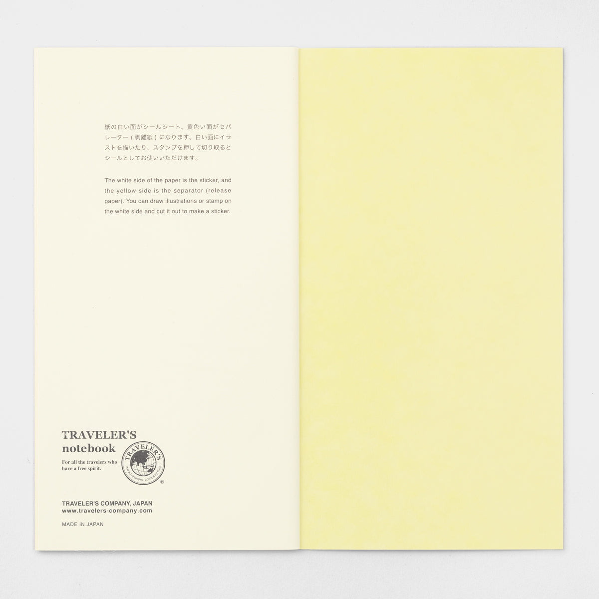 Traveler&#39;s Factory 10th Anniversary Notebook Refill ST Seal Sheet